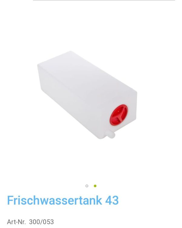 Estanque para agua potable libre de BPA 43 litros marca FUSION GERMANY