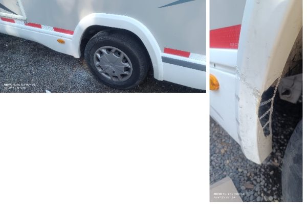 Reconstrucción de Guardafango en Motorhome