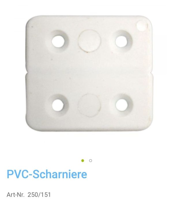 Bisagra plástica para muebles PVC