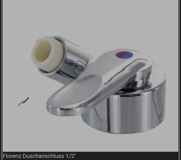 Llave de agua mono comando fría/caliente cromada para ducha teléfono